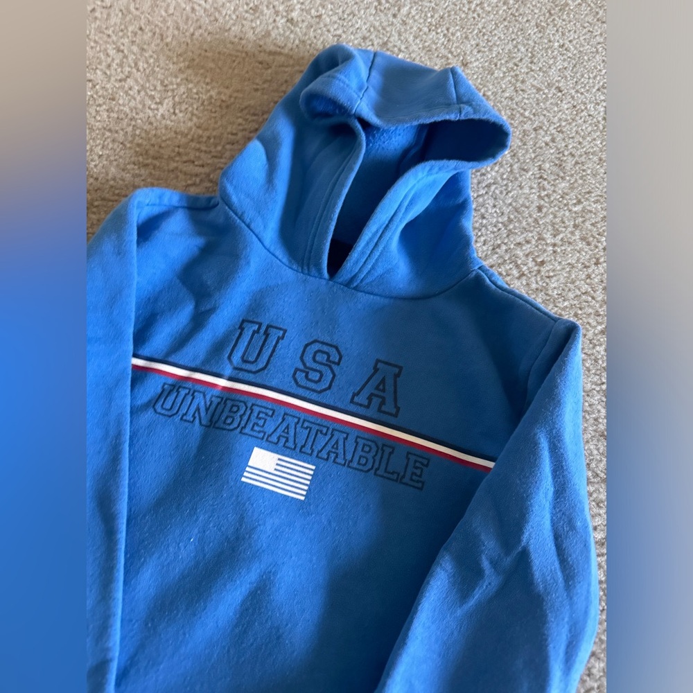 ZELOS Boys USA hoodie | L |
